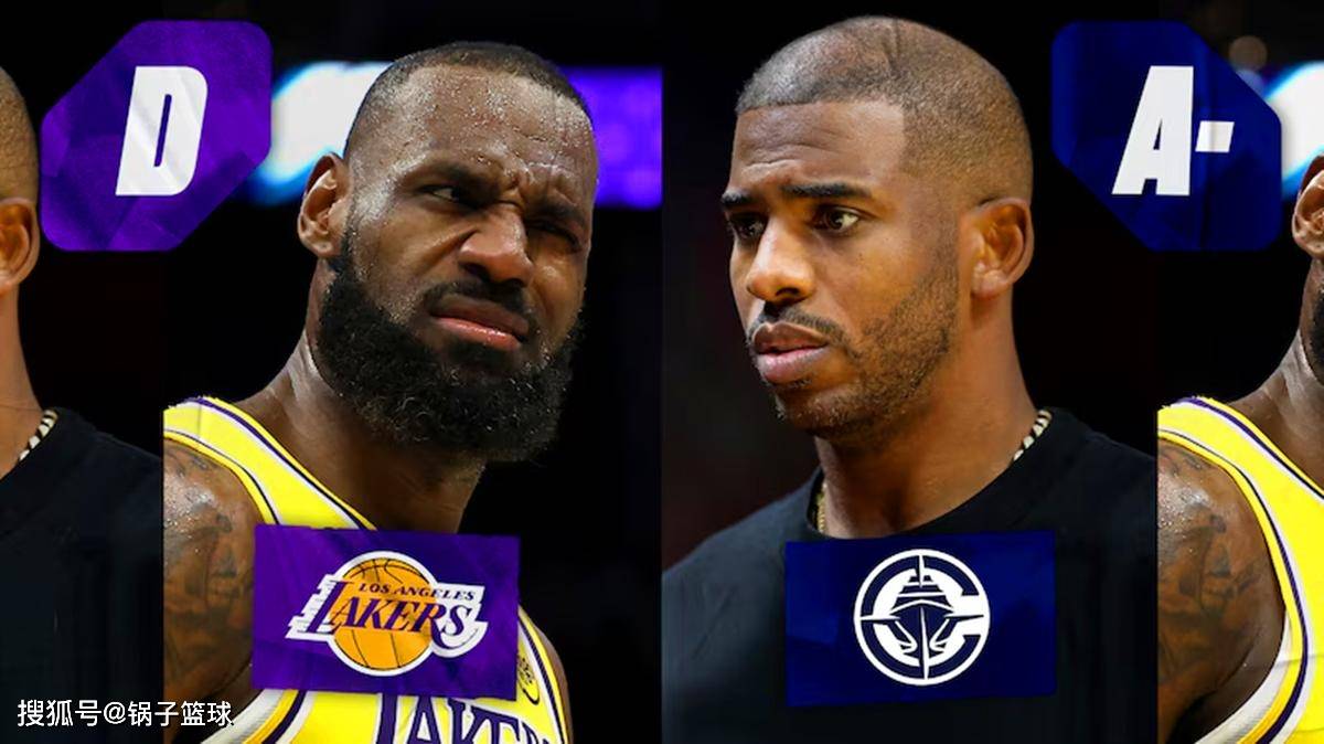 火箭队获A！美媒更新休赛期操作评分：湖人D不及格勇士唯一0补强