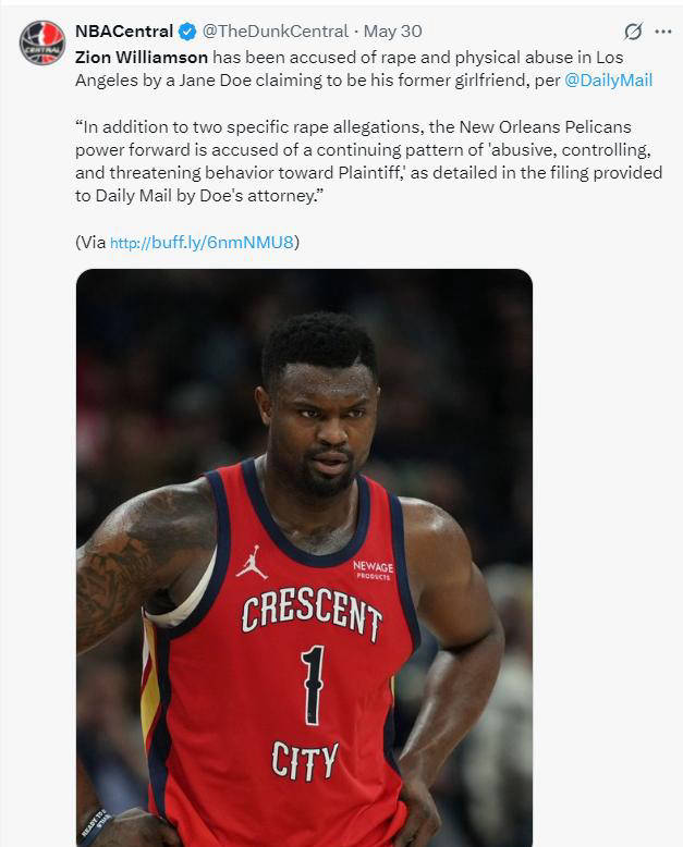 新奥尔良鹈鹕支持锡安,继续展望未来